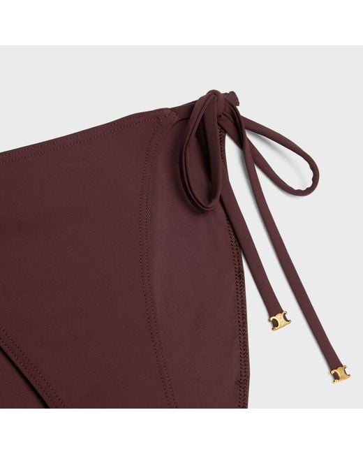 Céline Purple Triomphe Swimsuit Bottom