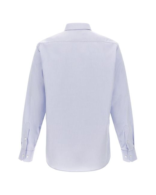 Boss Blue Long-Sleeved Shirt for men