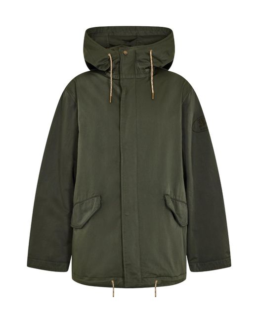 Burberry Green Hooded Parka for men