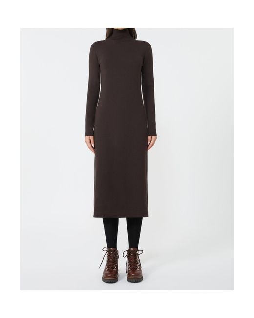 Weekend by Maxmara Brown Long-Sleeved Dress