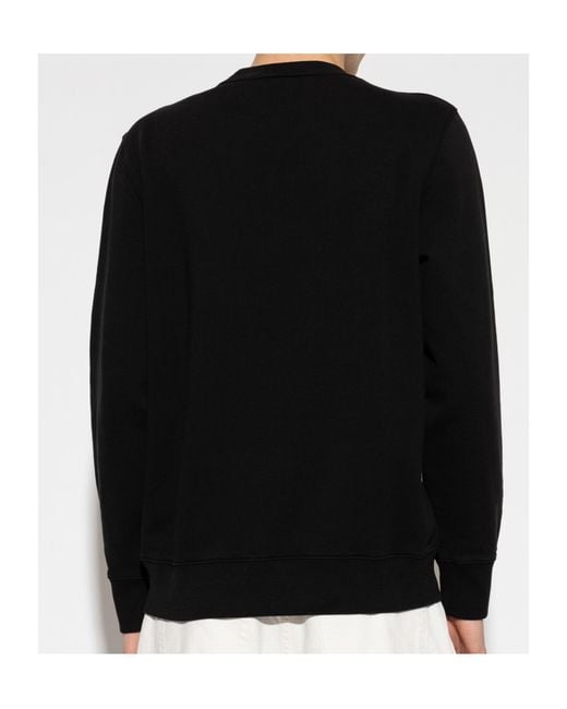 Paul Smith Black Ps Paul Smith Graphic Printed Crewneck Sweatshirt for men