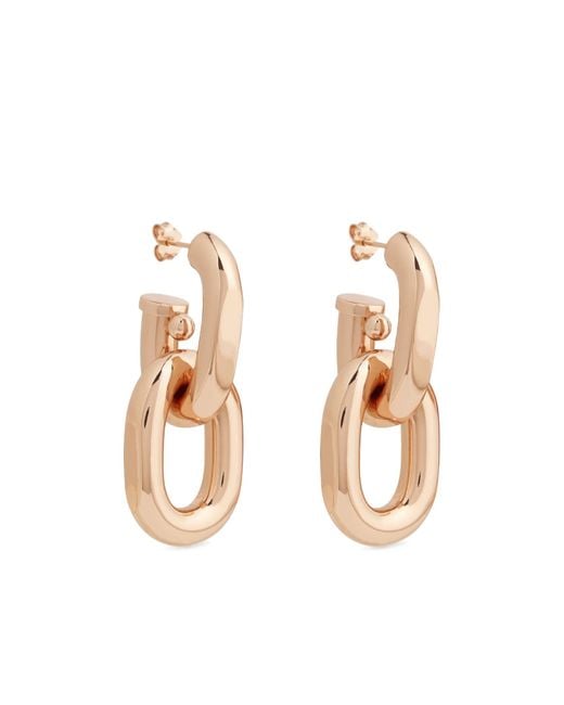 Rabanne Pink Rabanne Double Xl Link Earrings