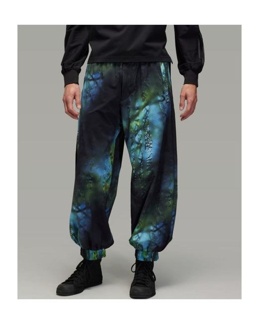 Y-3 Blue Aop Ripstop Pants for men