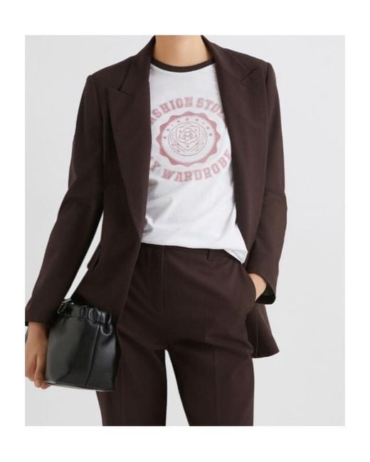 Marella Brown Stretch Blazer