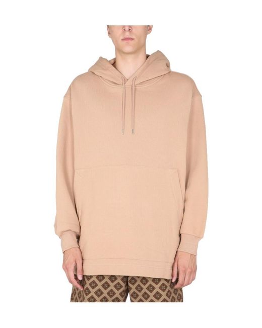Dries Van Noten Natural Long Sleeved Drawstring Hoodie for men