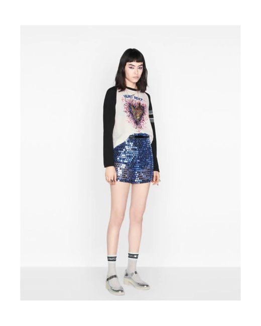 Dior Blue Sequins Decorated Shorts