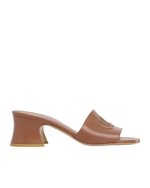 Chloé Brown Chloé Soleil Heeled Mules
