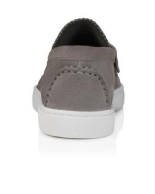 Christian Louboutin Gray The Harold I Boat Shoes for men