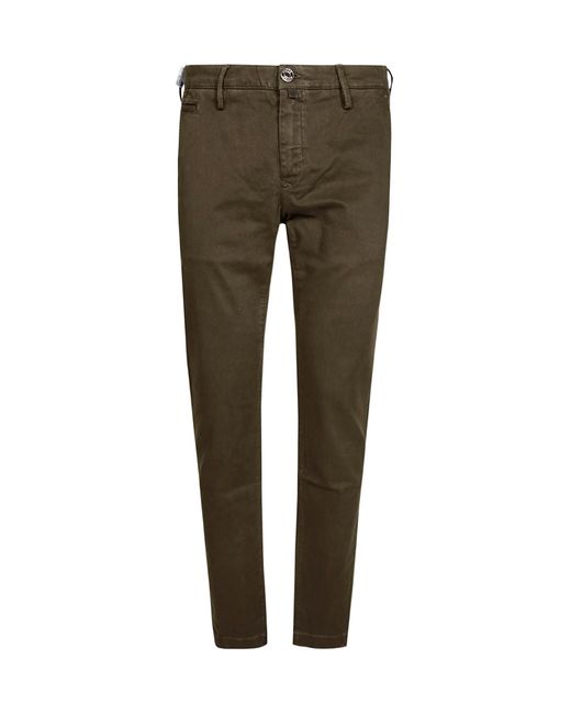 Jacob Cohen Green Bobby Twill Jeans for men