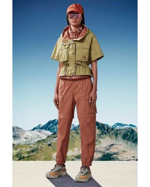 Moncler Red Grenoble Pocket Detailed Cargo Trousers