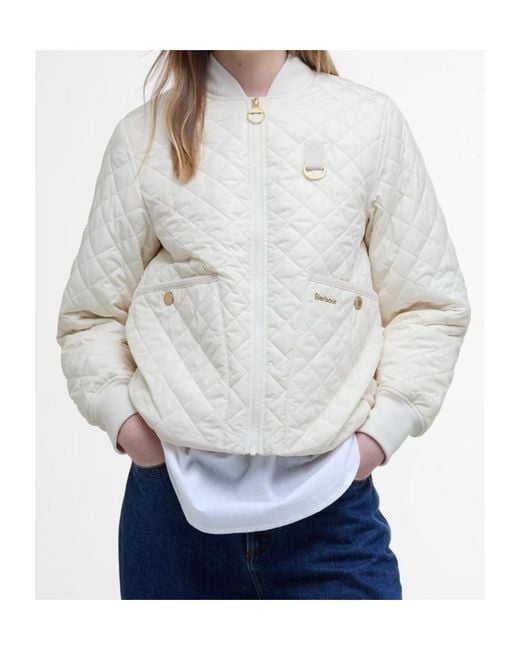 Barbour Gray Reyna Quilted Jacket