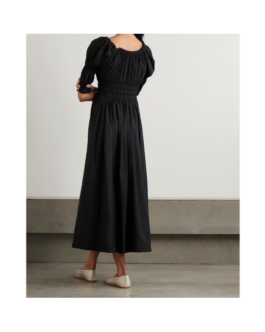 Doen Black Ischia Midi Dress