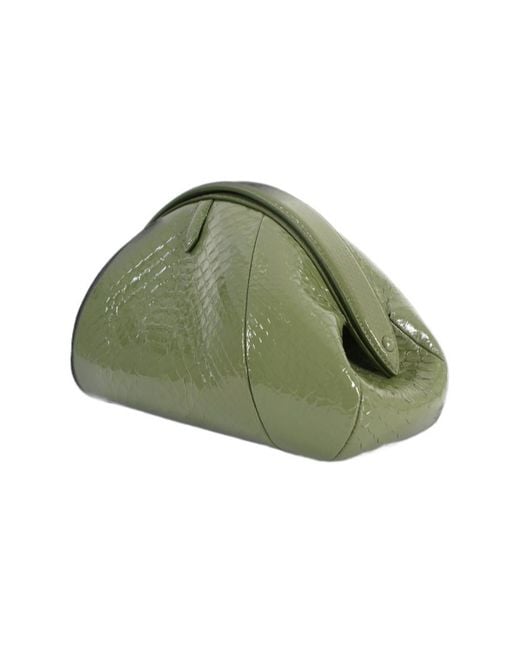 Alaïa Green Alaïa Embossed Clutch Bag
