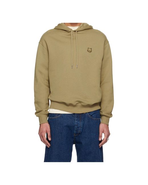 Maison Kitsuné Blue Bold Fox Head Hoodie for men