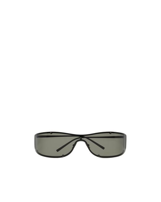 Saint Laurent Gray Frameless Sunglasses for men