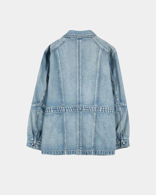 ANDERSSON BELL Blue Jeweled Denim Jacket for men