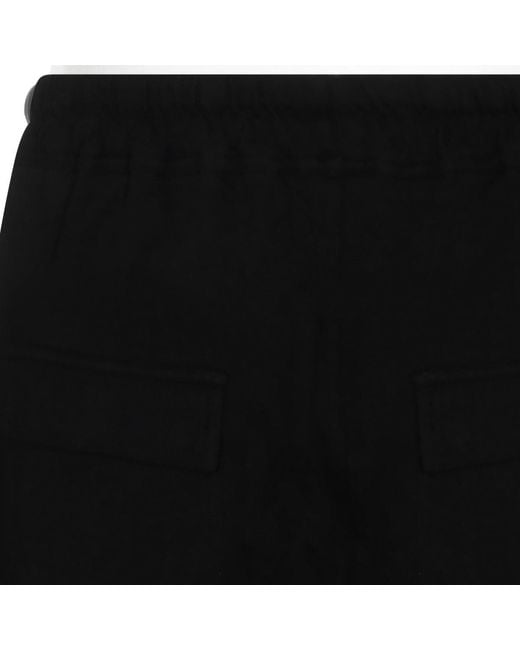 Thom Krom Black Elasticated Waistband Drawstring Trousers for men