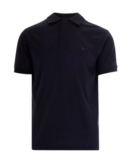 Emporio Armani Blue Slim Logo Polo Shirt for men