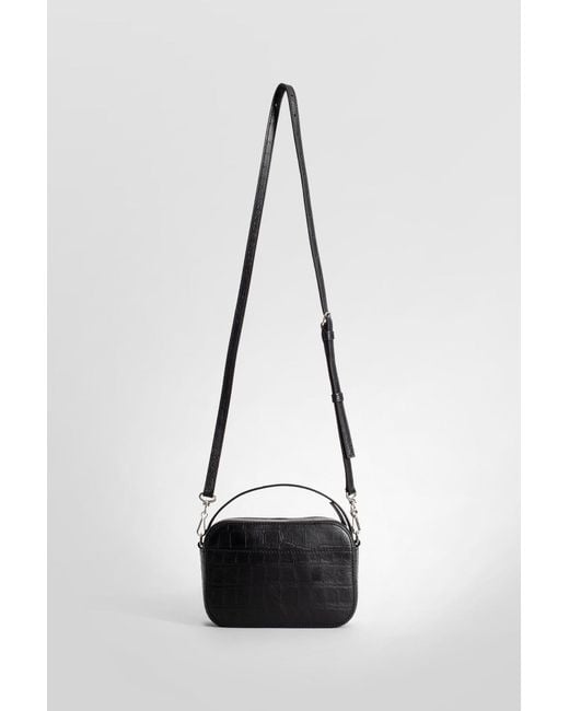 Balenciaga White Everyday Xs Crocodile-Effect Shoulder Bag for men