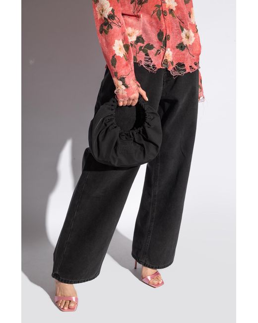 Alexander Wang Black Crescent Top Handle Bag