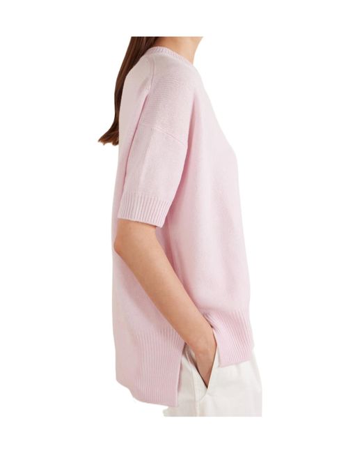 Jil Sander Pink Crew Neck Sweater