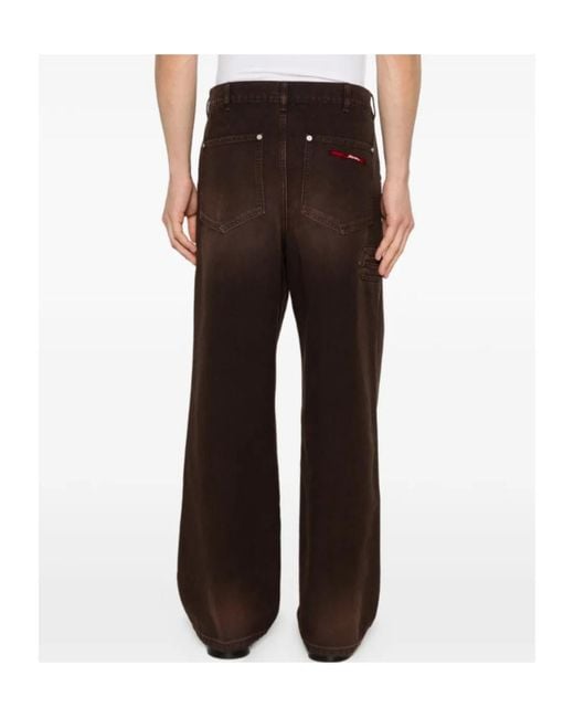 Marni Black Wide-Leg Relaxed Jeans for men