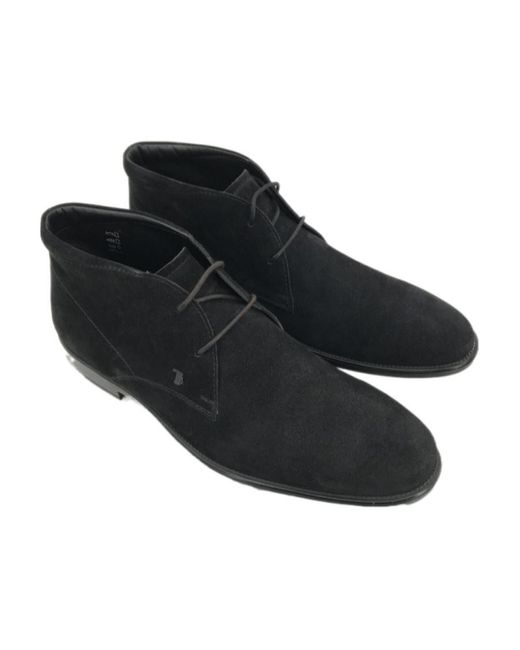 Tod's Black Logo Casual Shoes for men