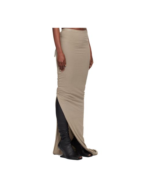 Rick Owens Natural Concordians Soft Edfu Skirt