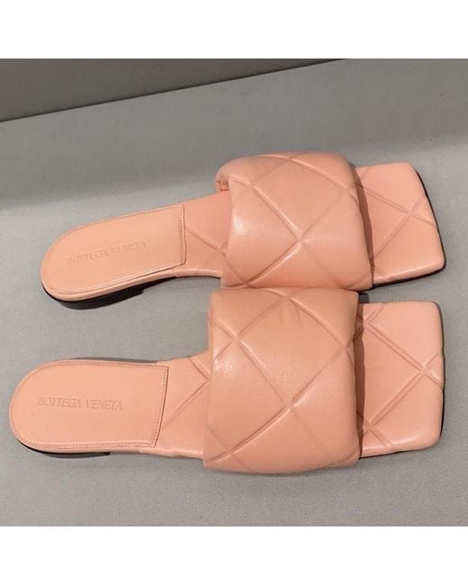 Bottega Veneta Pink Bv Lido Flat Sandals