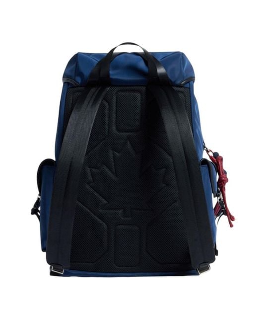DSquared² Blue Heritage Logo Backpack for men