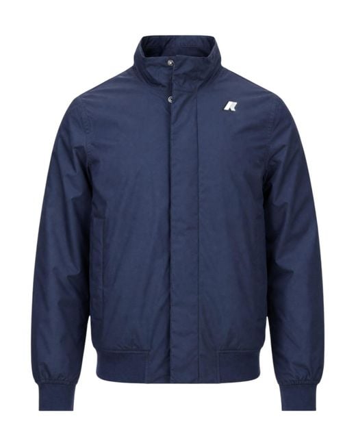 K-Way Blue Long-Sleeve Jacket for men