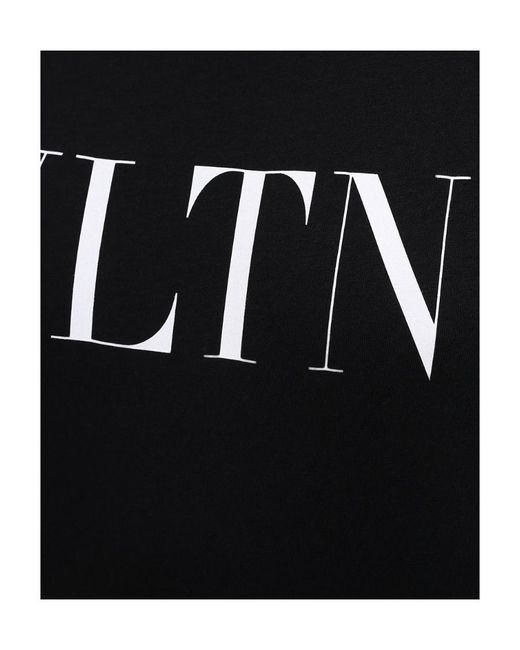 Valentino Black Logo-Print T-Shirt