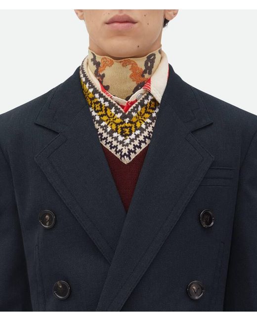 Bottega Veneta Blue Wool Twill Jacket for men