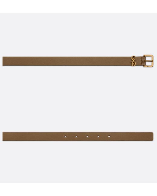 Dior White Saddle Loop Belt