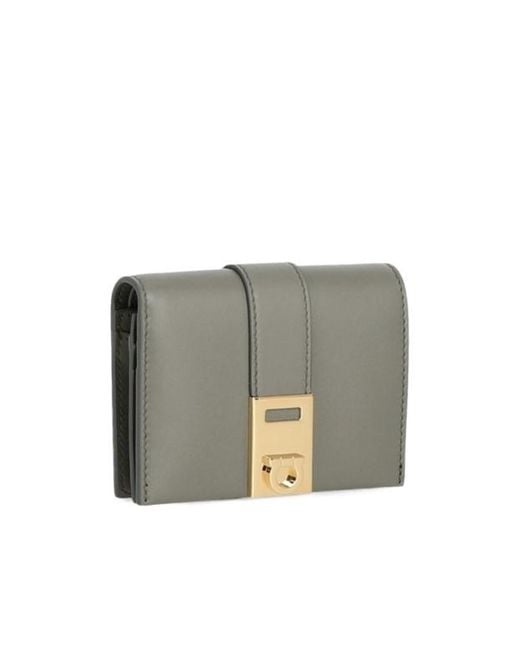 Ferragamo Gray Logo Wallet