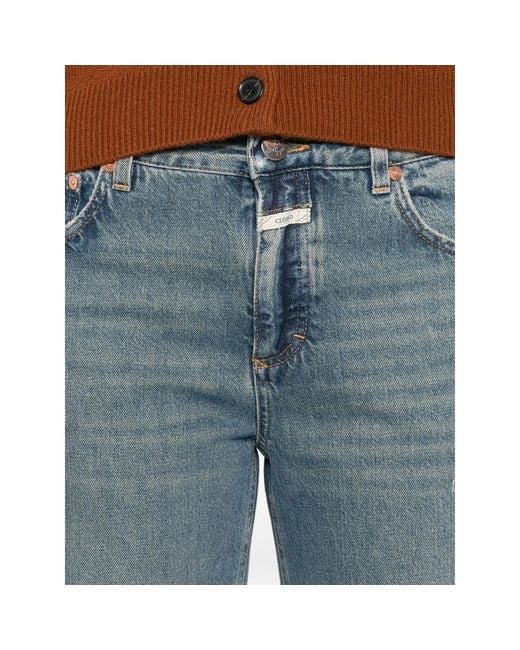 Closed Blue Distressed-Detail Jeans