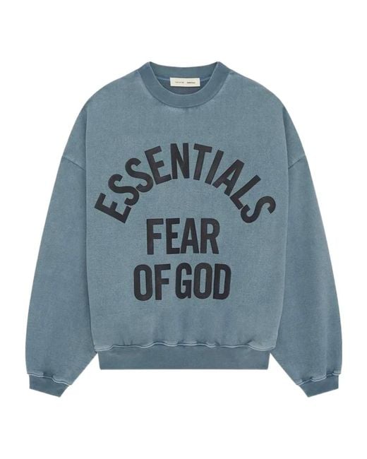 Fear Of God Blue Campus 90S Crewneck Sweatshirt for men