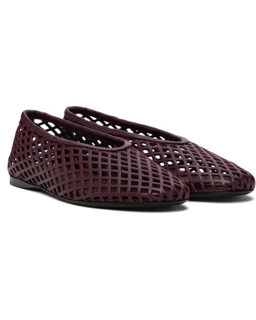 Proenza Schouler Brown Tee Openwork Ballet Flats