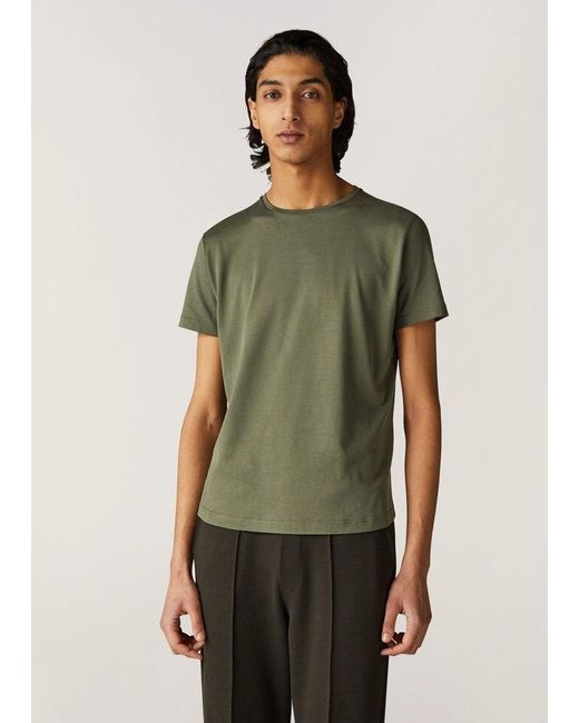 Loro Piana Green Levo Crew-Neck T-Shirt for men