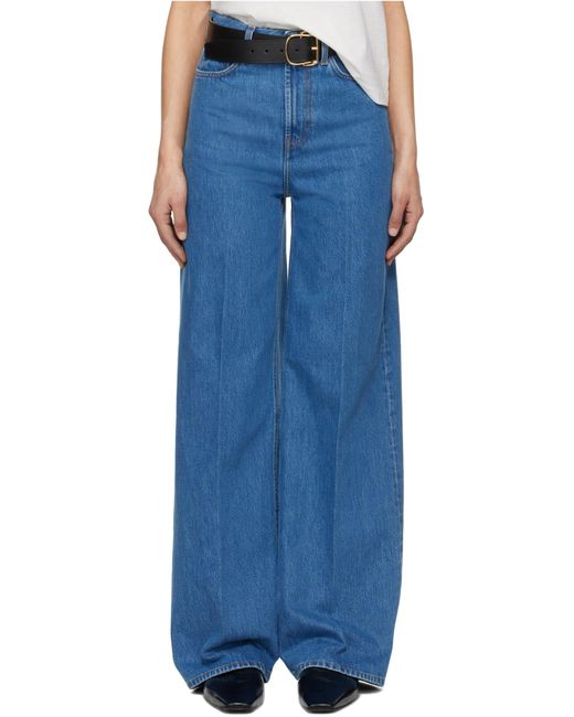 Totême Blue Totême High-Waist Wide-Leg Jeans