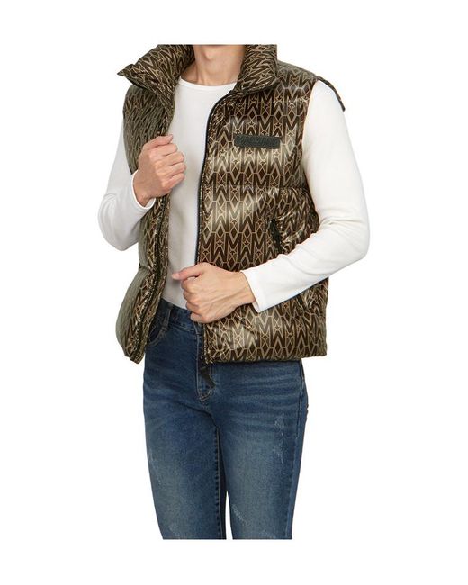 Mackage Brown Zipper Down Vest for men