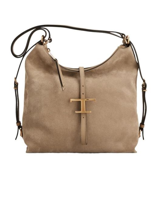 Tod's Natural T Timeless Small Shoulder Bag