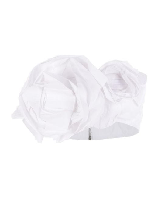 Simone Rocha White Bow-Embellishment Top
