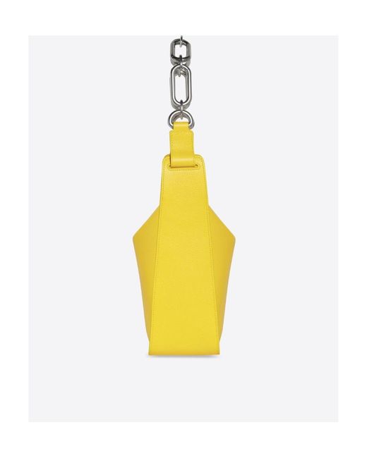 Balenciaga Yellow Tool 2.0 Small North-South Chain Tote Bag