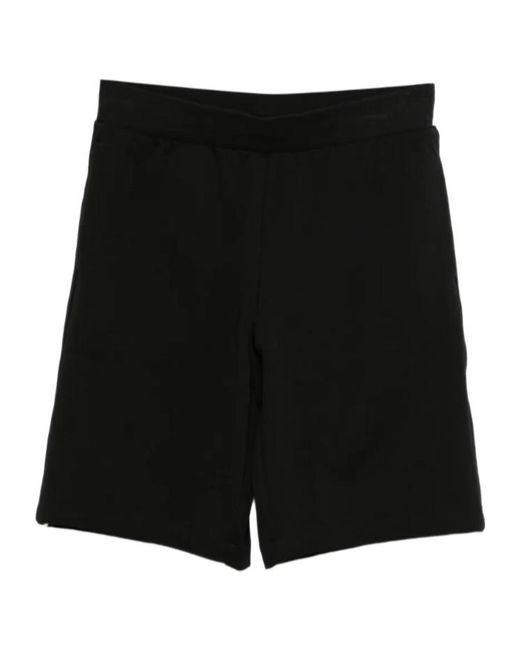 EA7 Black Logo Tape Performance Shorts for men