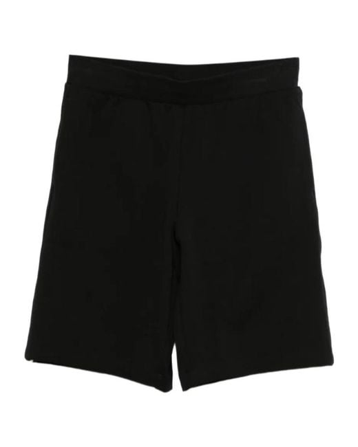 EA7 Black Logo Tape Performance Shorts for men
