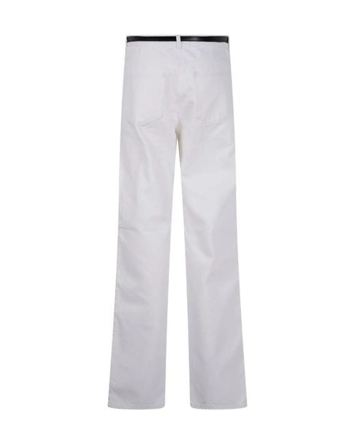 Elisabetta Franchi Gray Side-Stripe Jeans