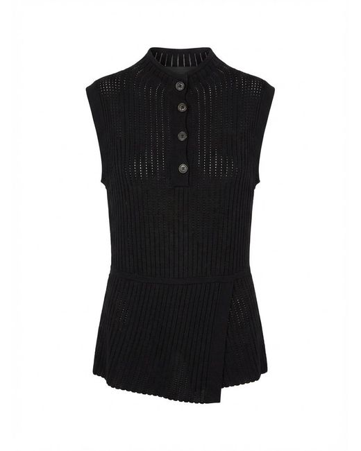 Max Mara Black Sleeveless Vest
