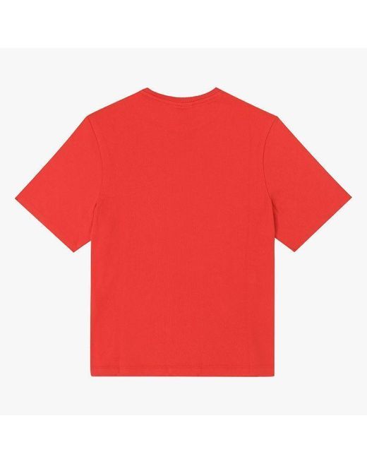 Maison Kitsuné Red Short Sleeve T-Shirt