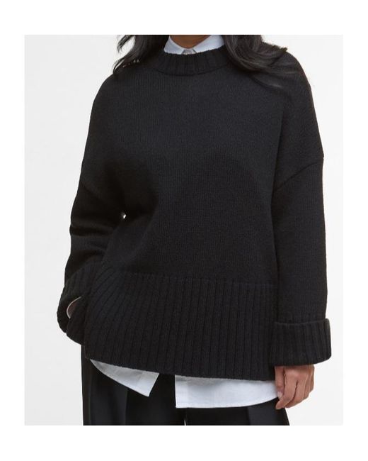 Barbour Blue Long Sleeve Crewneck Jumper